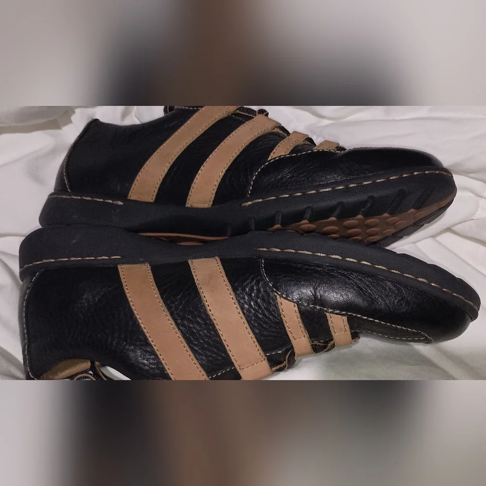 Born Men's Black and Tan Leather Oxfords Ashram II 9.5 43 New